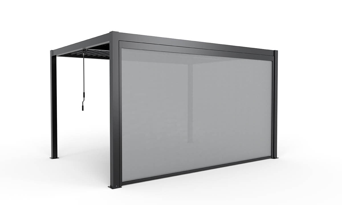 Pérgola Bioclimática 4×3 en Aluminio – 100%  Impermeable con Láminas Regulables